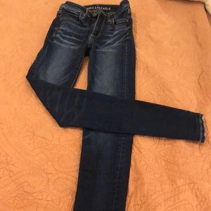 WORN ONCE! high rise super stretch jeans!